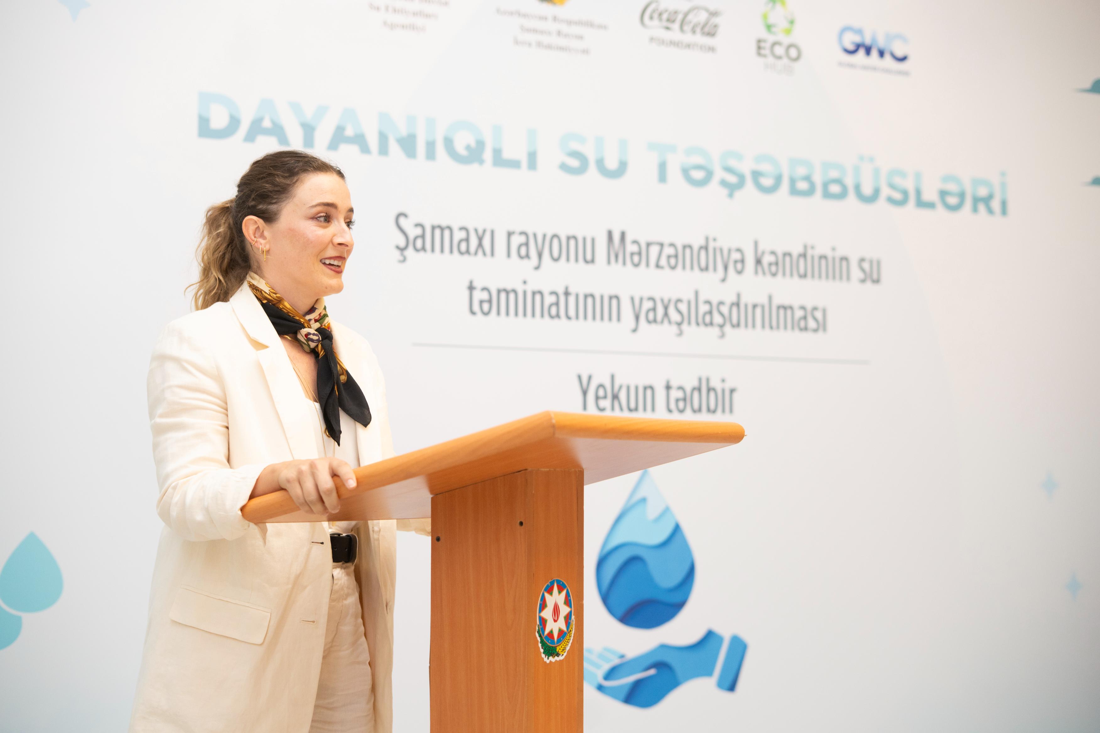 EcoHub-ın təşəbbüsü ilə Mərzəndiyə kəndində su layihəsi icra olundu (FOTO)